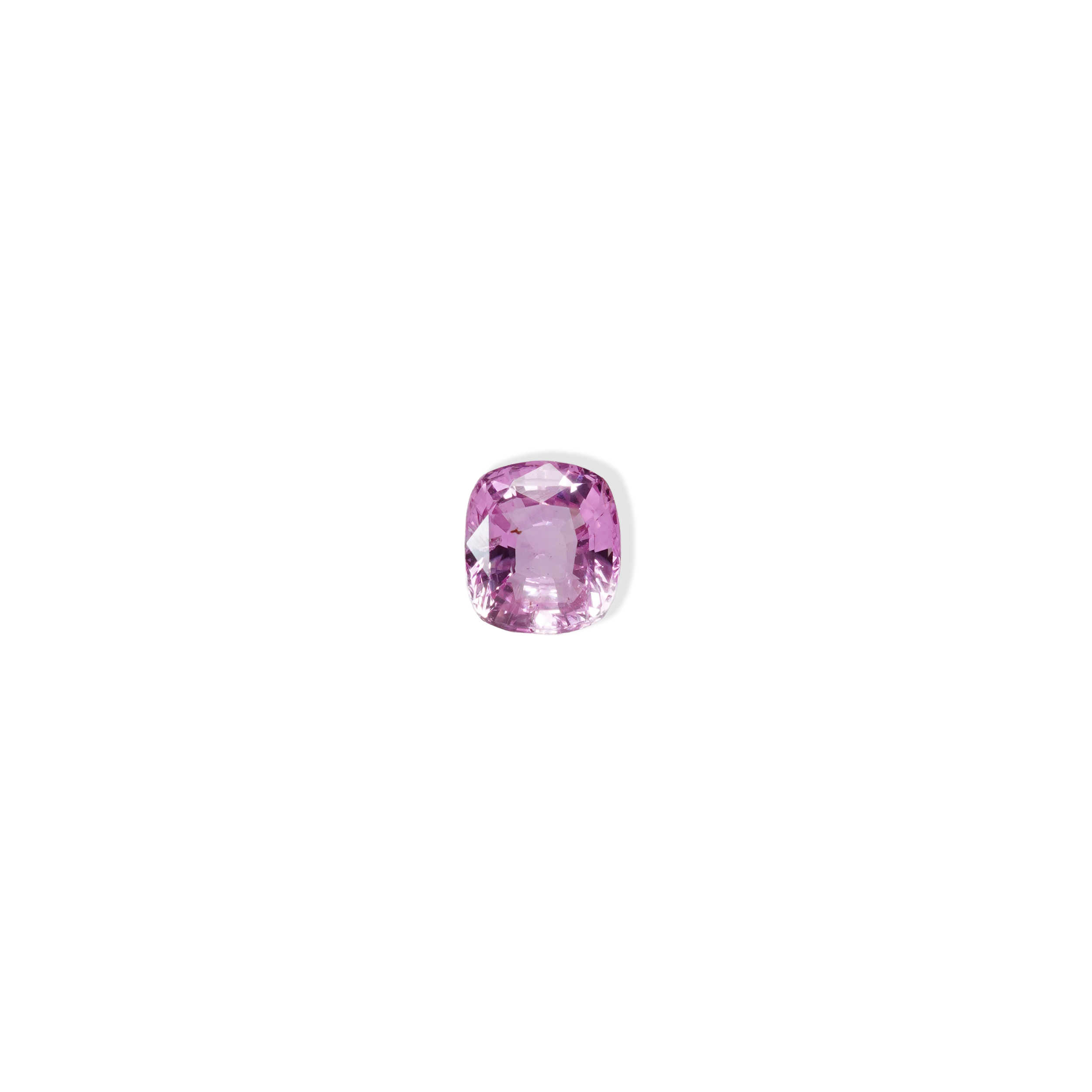 1.1 carat cushion cut pink sapphire