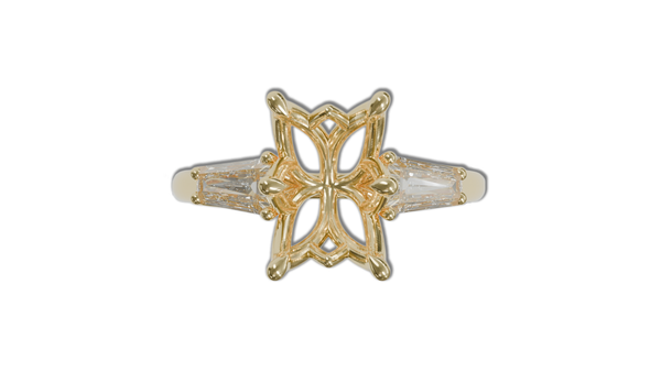 Araliya Trilogy — Lotus Engagement Ring Setting