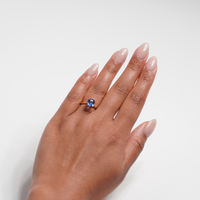 2.08 carat ceylon blue sapphire ring