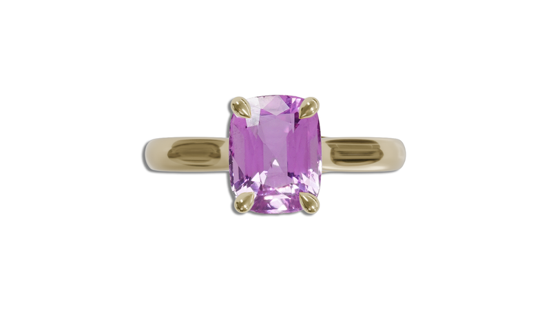 NELUM SOLITAIRE 1.10CT UNHEATED 'ROSEWATER' PINK SAPPHIRE