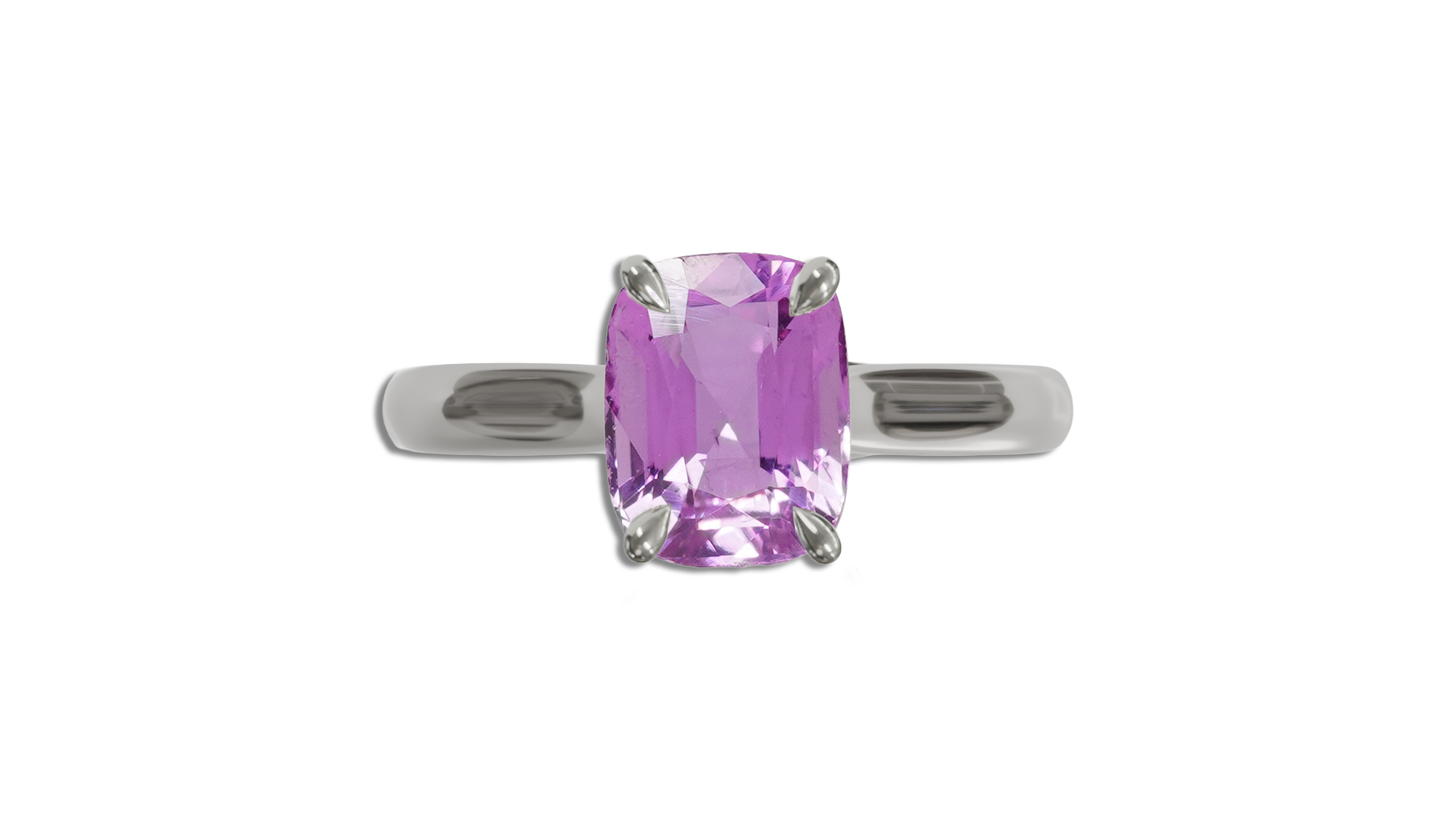 NELUM SOLITAIRE 1.10CT UNHEATED 'ROSEWATER' PINK SAPPHIRE
