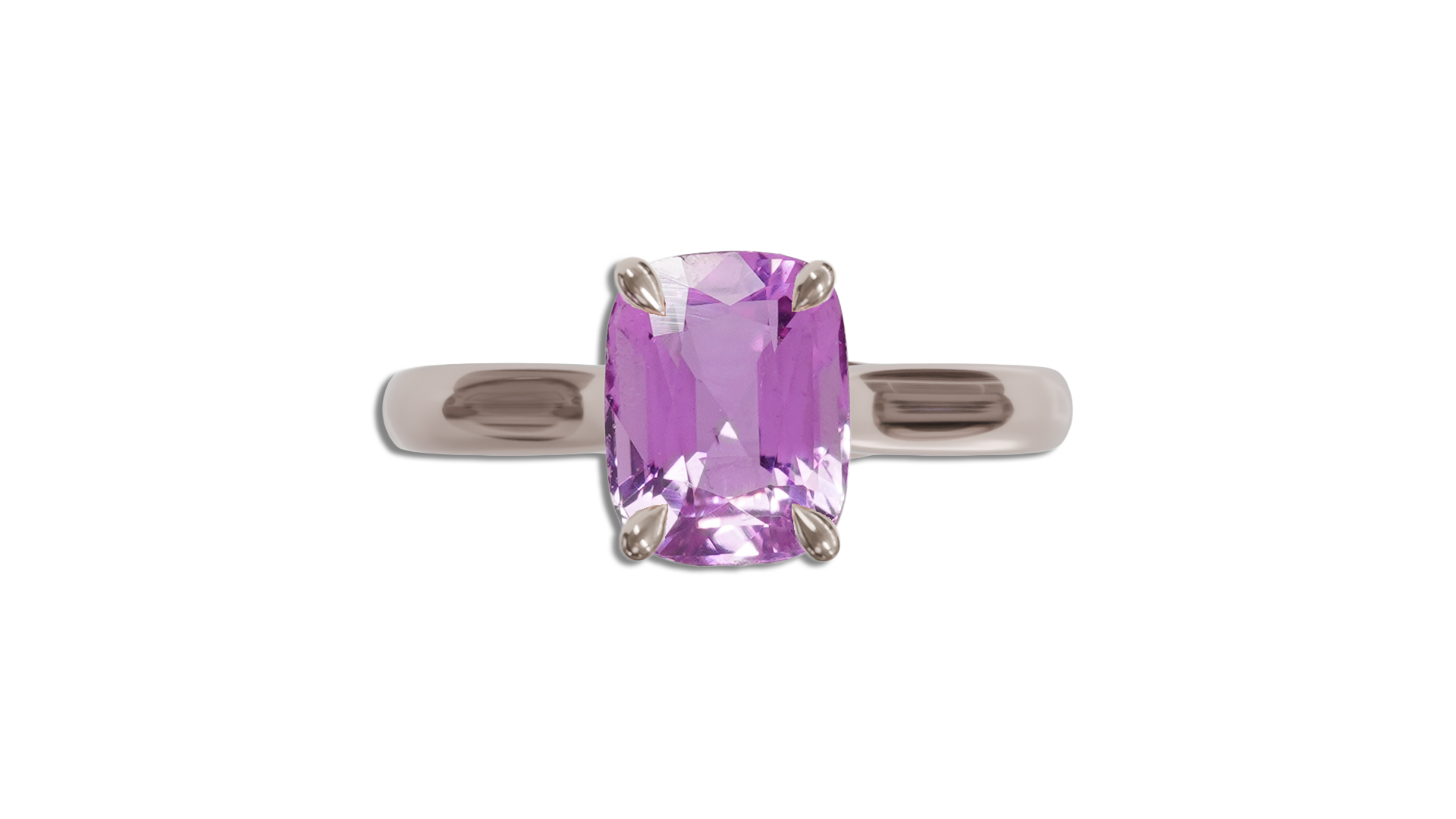 NELUM SOLITAIRE 1.10CT UNHEATED 'ROSEWATER' PINK SAPPHIRE