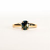 RUHUNA 1.2CT TEAL SAPPHIRE SOLITAIRE RING