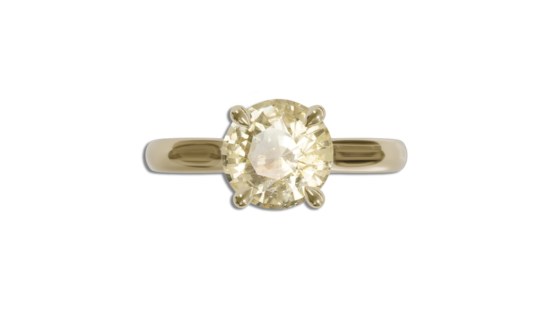 NELUM SOLITAIRE 1.56CT UNHEATED CEYLON YELLOW SAPPHIRE