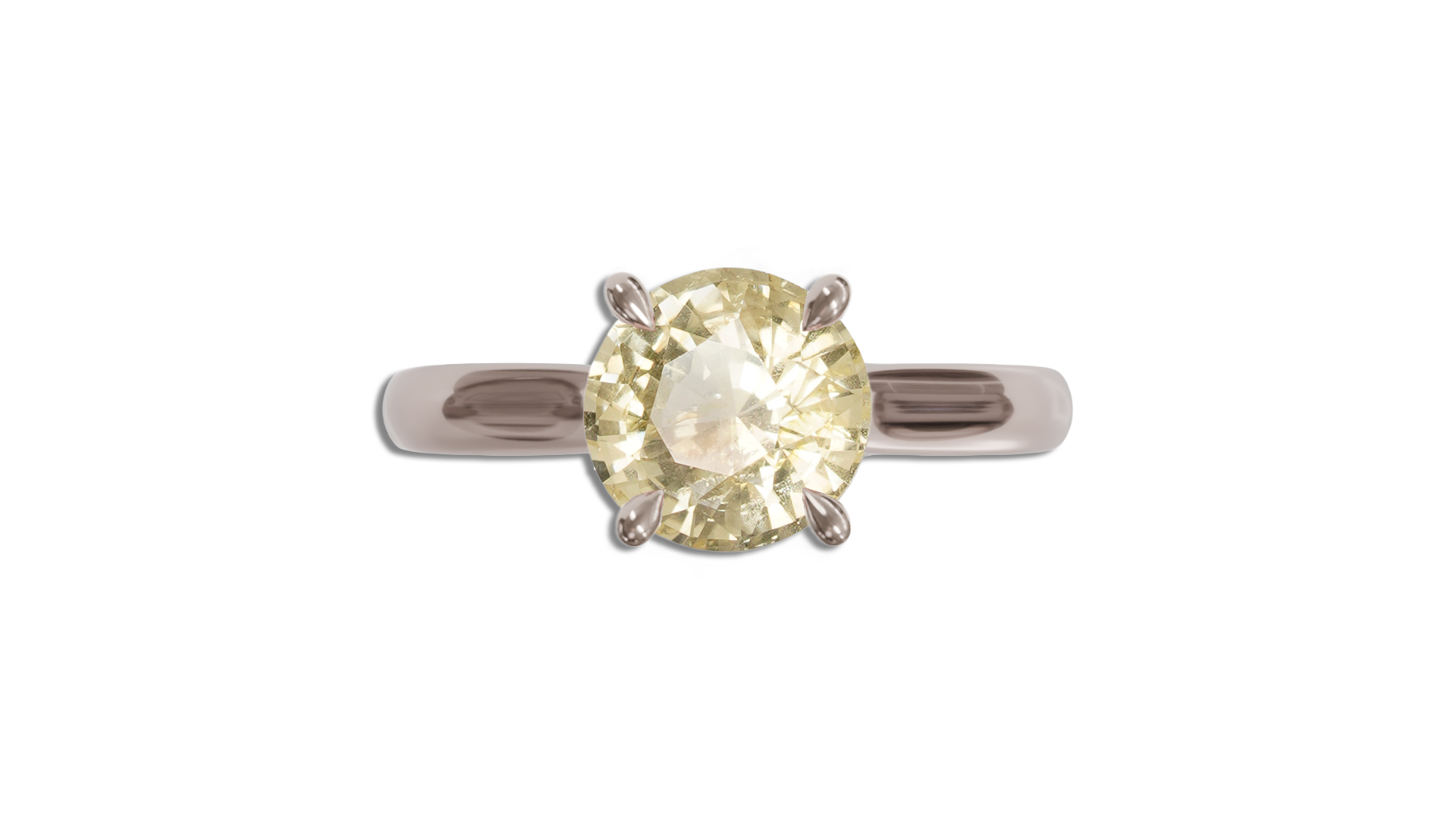 NELUM SOLITAIRE 1.56CT UNHEATED CEYLON YELLOW SAPPHIRE