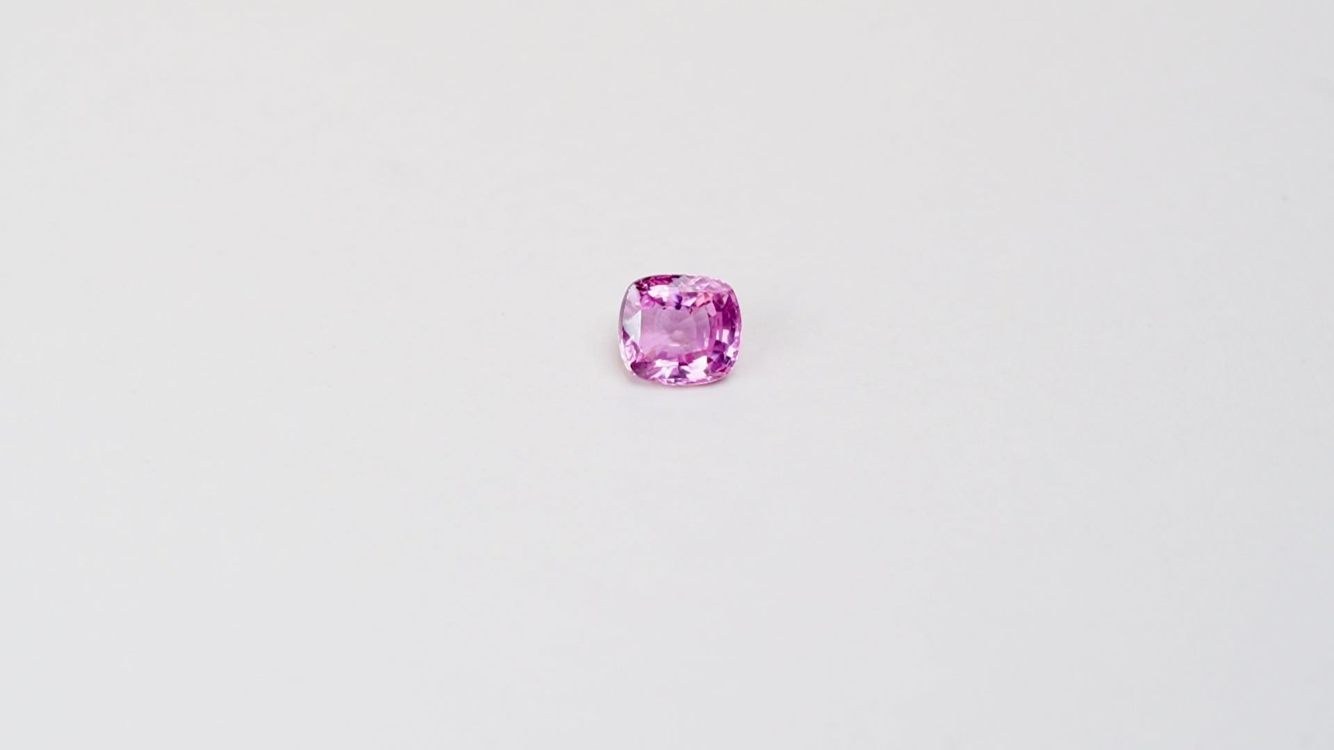 1.1 carat cushion cut pink sapphire 