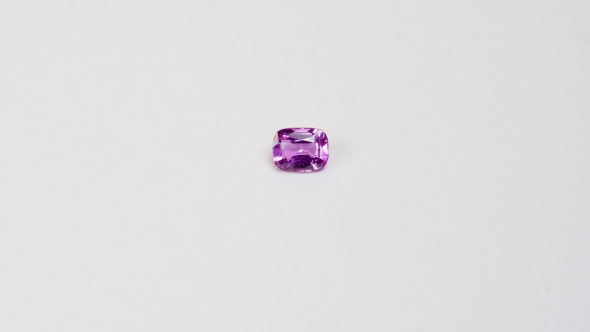 1.06 carat cushion cut pink sapphire