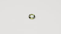 Australian green sapphire 2.10ct oval — saturated green colour zoning at angle — Ruhuna Gemstones