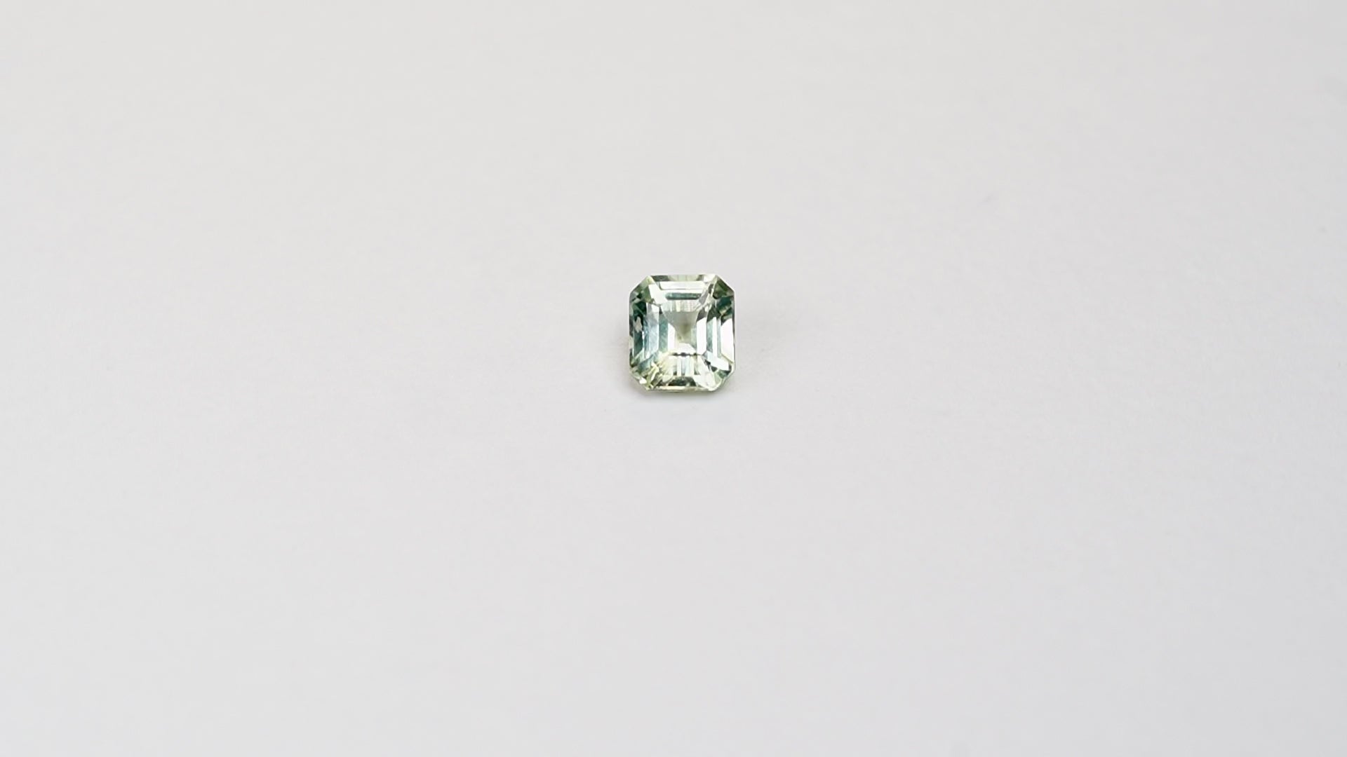 1 carat asscher cut parti mint green sapphire 