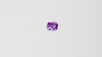 1.19 carat cushion cut purple sapphire