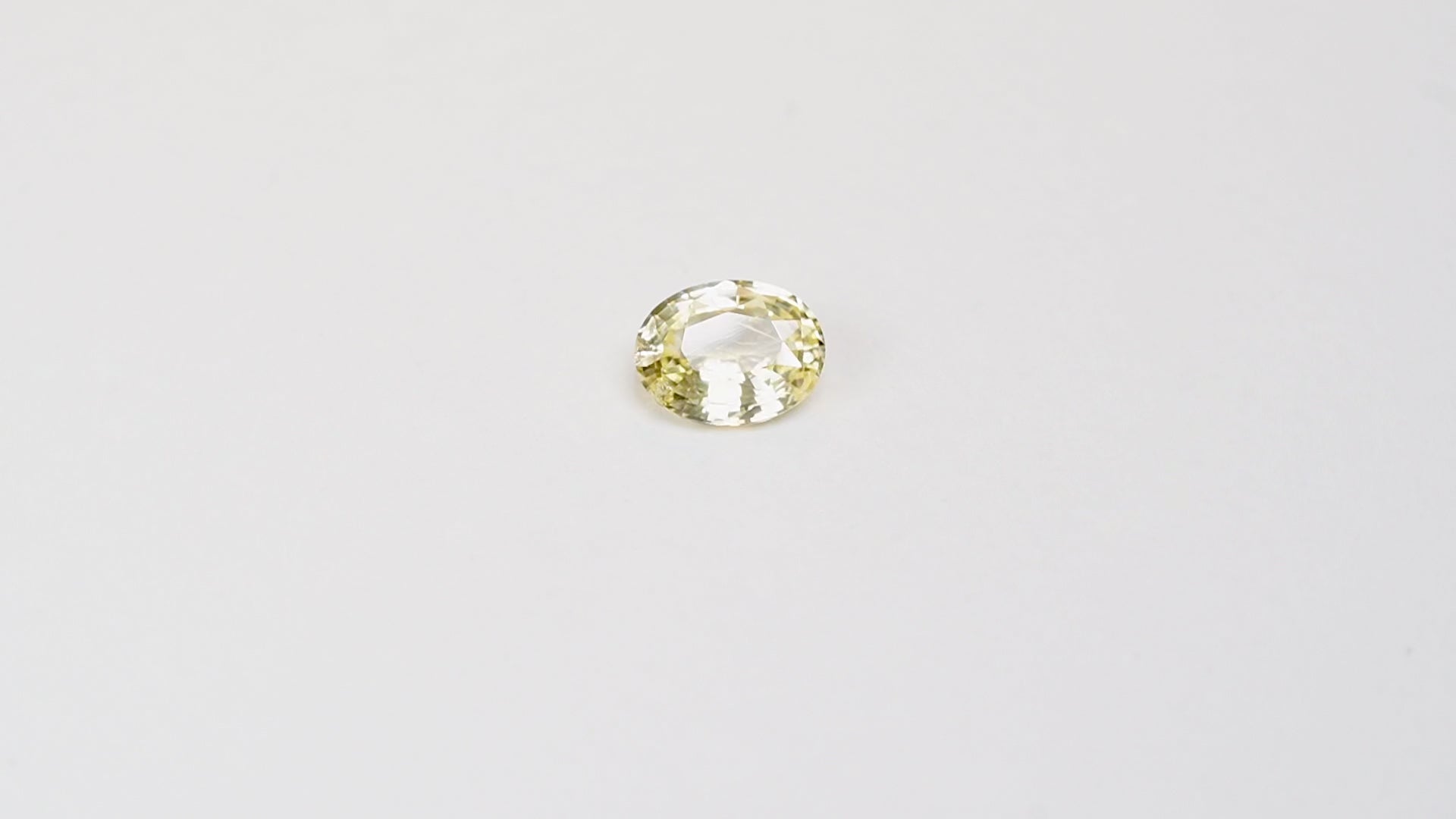 1.80 carat oval cut yellow ceylon sapphire