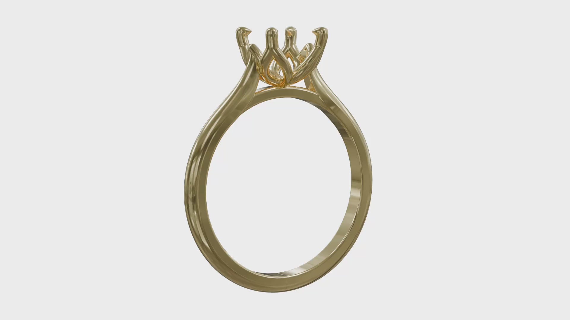 Nelum Solitaire Ring with sapphire - 360 degree product video