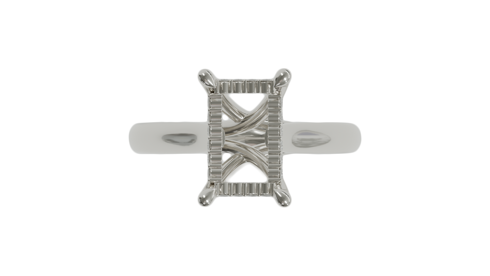 sapphire engagement ring with diamond pave hidden halo in 18ct white gold. Cathedral setting. 